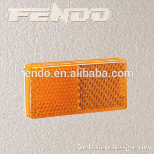 E4 Amber Rectangle Truck Trailer Safety Reflectors